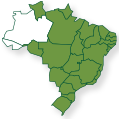Mapa do brasil mostrando o Amazonas e o Acre