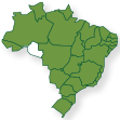 Mapa do brasil mostrando o estado de Rondonia