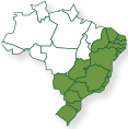 Mapa do brasil mostrando Toda Amazonia legal.